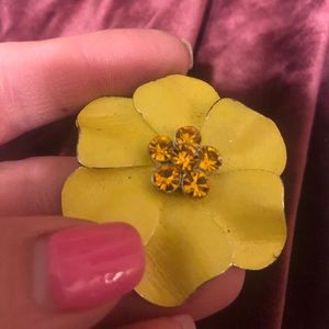 New bright yellow chain slide or broach pen